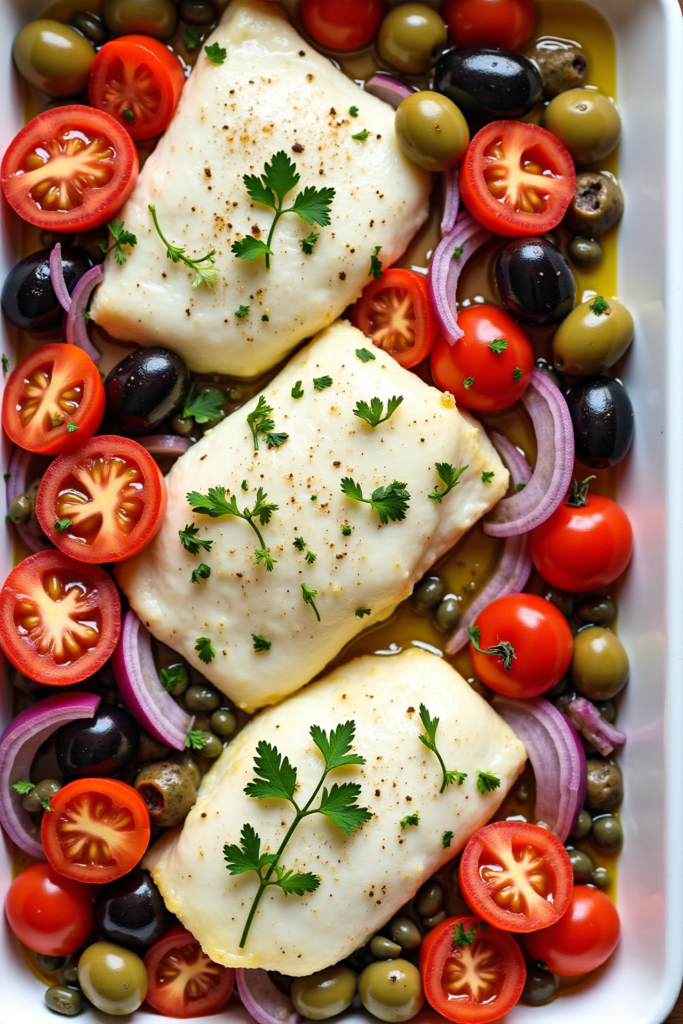Mediterranean Baked Cod: A 25-Minute Journey to Bold, Zesty Flavors ...